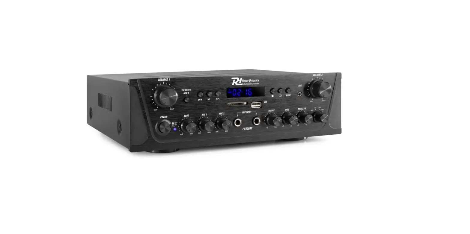 Power Dynamics Pv220bt Audio Amplifier System 100w Instruction Manual