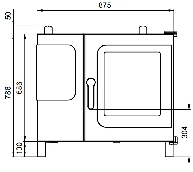 CONVOTHERM C4ED6.10EB Combi Oven - Front view