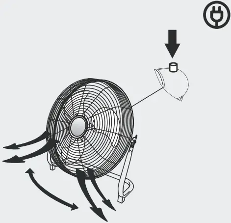 eQuation TX-16FS Floor Fan A01