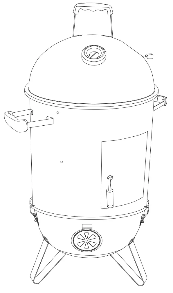 MUSTANG 324305 Pispala Charcoal Smoker - Fig 7