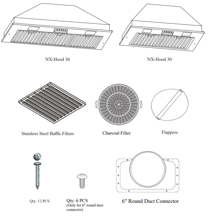 NAUXUS NX HOOD 30 Ultra Quiet Powerful Vent Hood-fig2