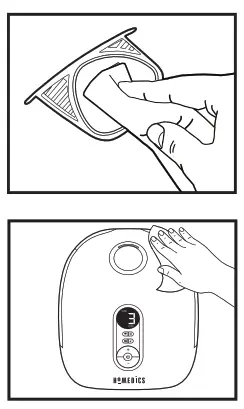 HOMEDICS Total Comfort Deluxe Ultrasonic Humidifier Warm and Cool Mist - fig 11