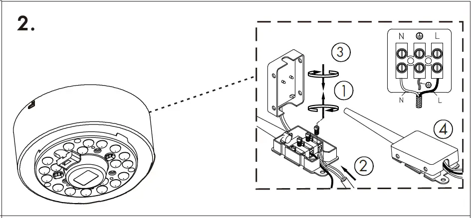 QAZQA Drum CL LED Modern LED Ceiling Lamp 1 light Ø 300 mm 02