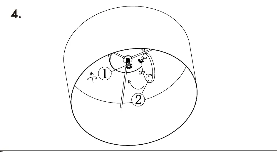QAZQA Drum CL LED Modern LED Ceiling Lamp 1 light Ø 300 mm 04
