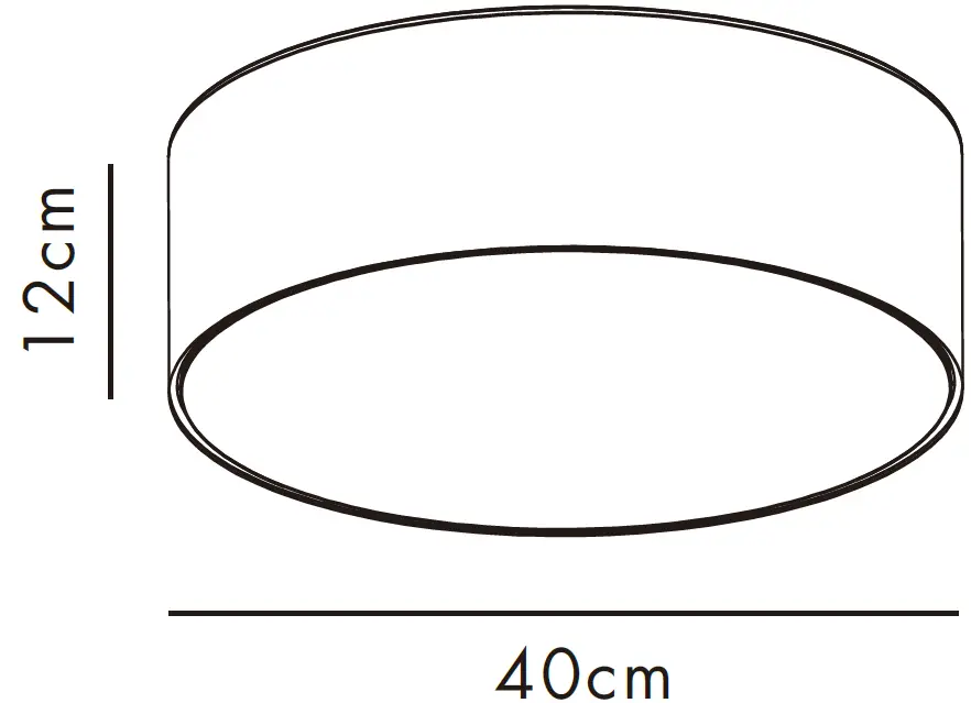 QAZQA Drum CL LED Modern LED Ceiling Lamp 1 light Ø 300 mm 09