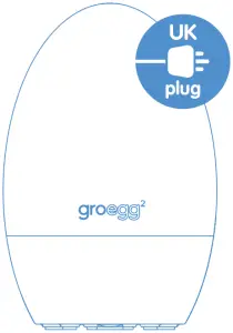 groegg2 Unique Color Changing Room Thermometer and Nightlight