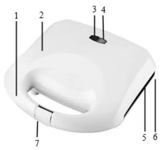 HEINNER SM-K750W Sandwich Maker - fig 1