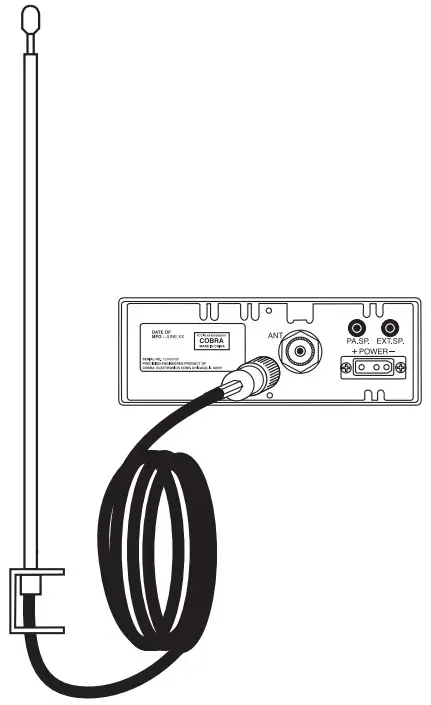 Cobra 29 LX 40 Channel AM FM CB Radio with Microphone - FIGURE 3
