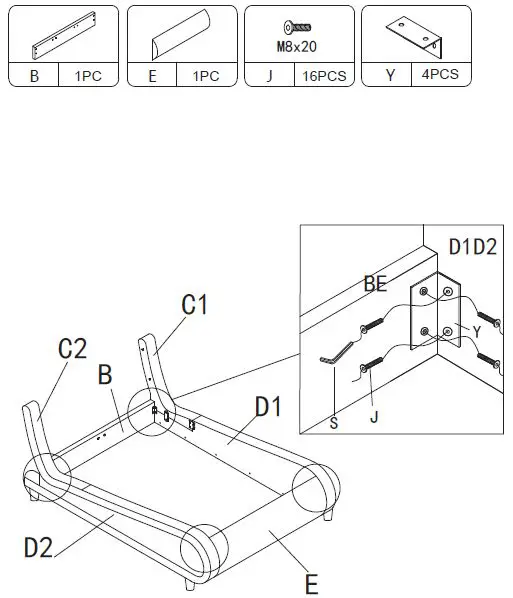 JAXPETY-HG61M0967-Full-Size-Black-Leather-Bed-Frame-and-Curved-Headboard-7