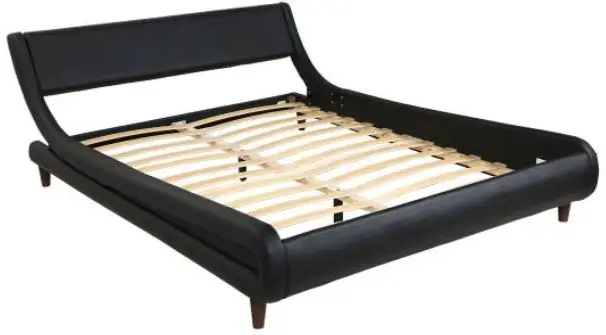 JAXPETY-HG61M0967-Full-Size-Black-Leather-Bed-Frame-and-Curved-Headboard