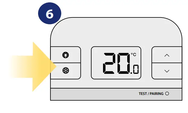 RT310TX thermostat pairing with the SR868 relay receiver