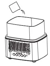 motorola 5-in-1 Soft Glow Aroma Humidifier & Speaker ST600 User Guide - Fill the water tank with clean