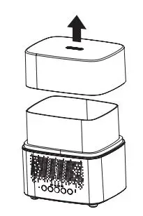 motorola 5-in-1 Soft Glow Aroma Humidifier & Speaker ST600 User Guide - Fill up the Water Tank