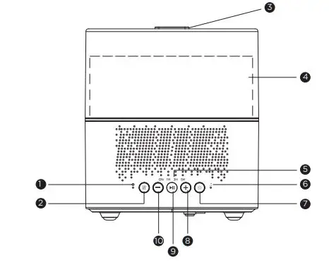 motorola 5-in-1 Soft Glow Aroma Humidifier & Speaker ST600 User Guide - Product Overview