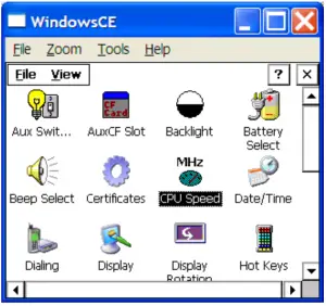 WindowsCE-interface