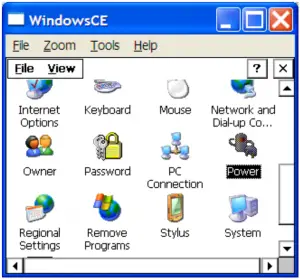 WindowsCE-interface