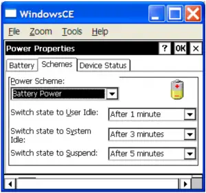 WindowsCE-interface