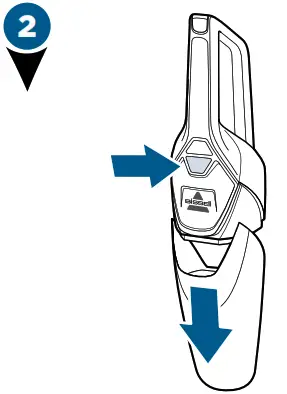 Bissell 2133 Series Bolt Lithium Max Pet Cordless Hand - Emptying the Dirt Tank2