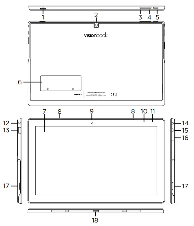 UMAX UMM220T22 VisionBook 12Wr Tab --OVERVIEW