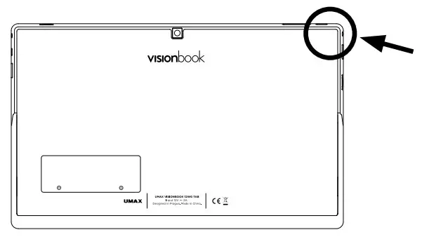 UMAX UMM220T22 VisionBook 12Wr Tab --TURNING ON