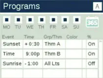FX Luminaire 300 Watt Luxor ZDC Controller - Programs