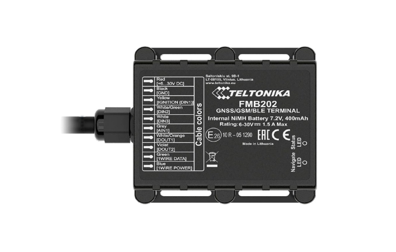 Teltonika Fmb202 Advanced Waterproof Tracker User Manual