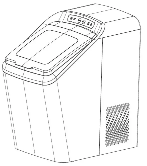 CROWNFUL IM1102-UL Nugget Ice Maker