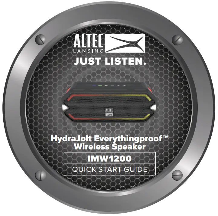 ALTECH IMW1200 HydraJolt Everythingproof Wireless Speaker - Light Change 8