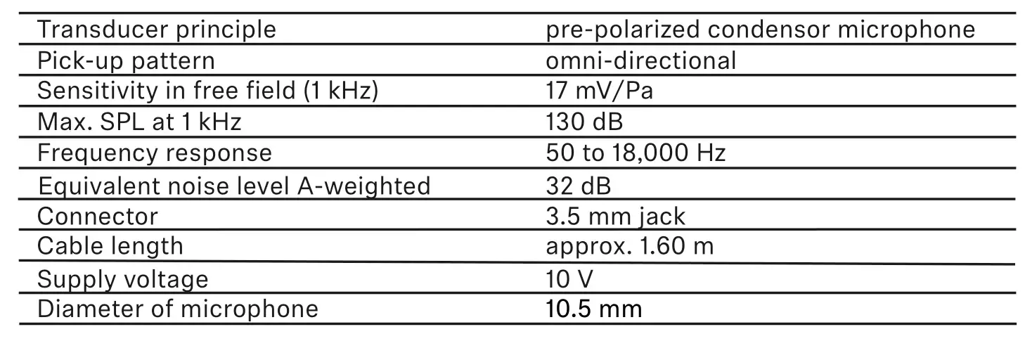 SENNHEISER ME 2 Clip-On Microphone - Specifications