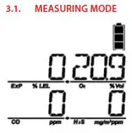 WatchGas QGM Portable Multi-Gas Detector Monitor FIG6