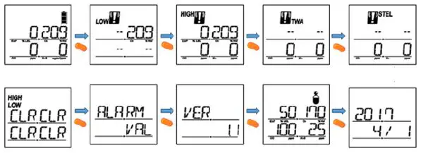 WatchGas QGM Portable Multi-Gas Detector Monitor FIG7