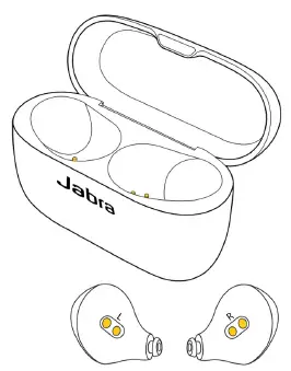 Jabra Elite 3 Lilac Earbuds fig 1
