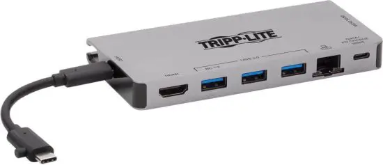 TRIPP-LITE U442-DOCK5D-GY USB-C Portable Docking Station with Detachable Cable