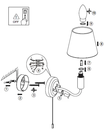 POOLE-LIGHTING-BH17 7BY Wall-Light-Fitting-FIG-2