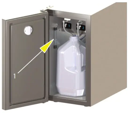 OttLite R34009 Rechargeable Desk Lamp with Lighted - towards the back