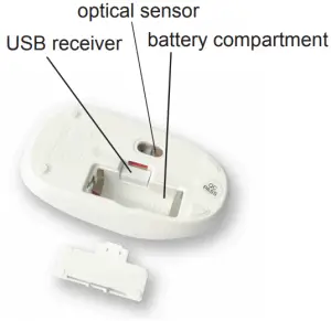 anko Wireless Mouse Marble Product overview B