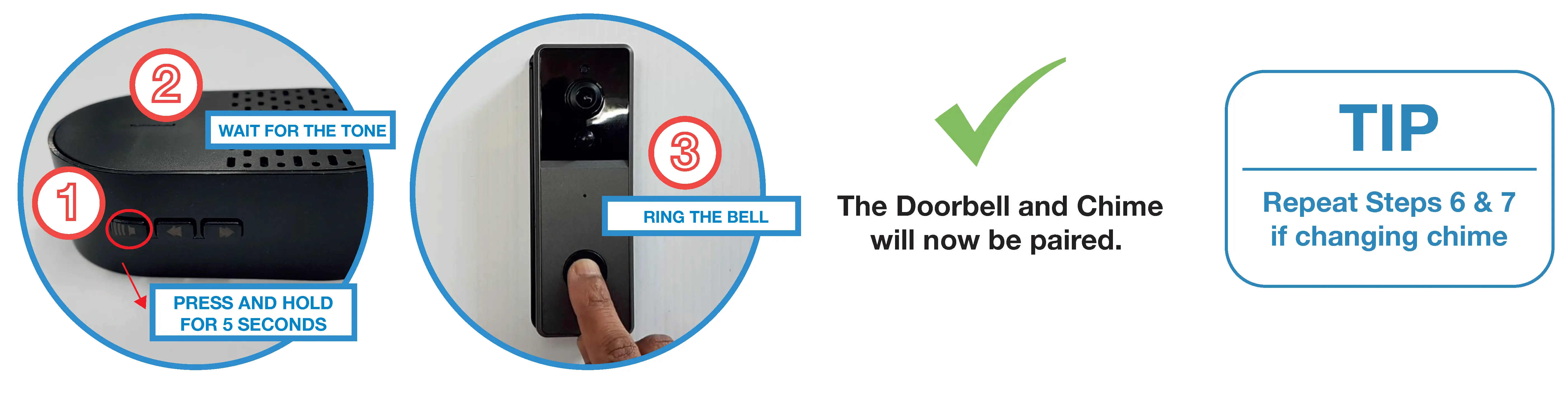 PAIRING CHIME TO DOORBELL