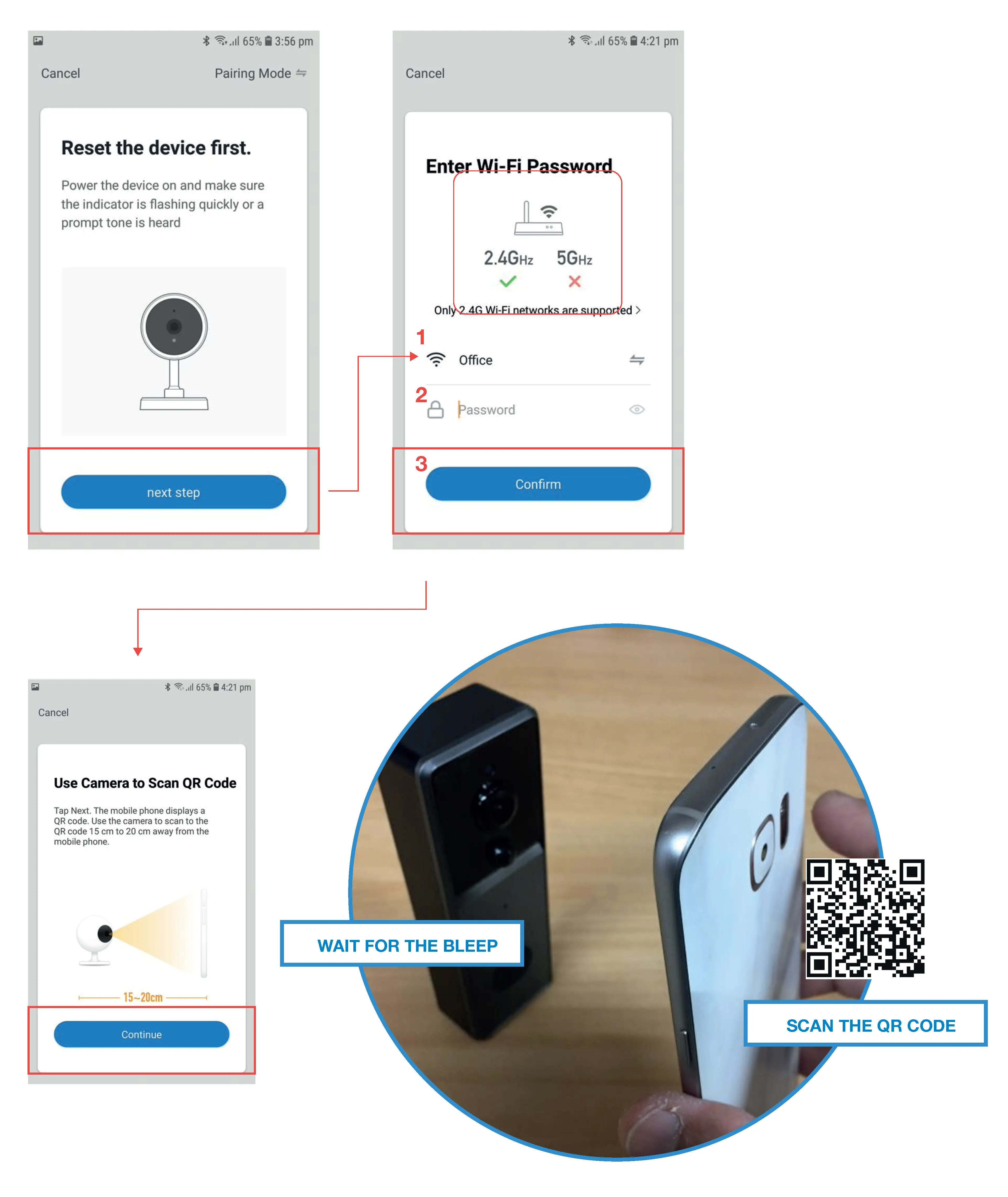 CONNECTING DOORBELL TO APP