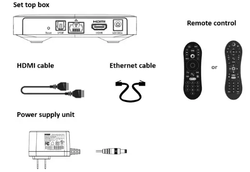 technicolor UIW4054HWC Hotwire Fision TV - contents