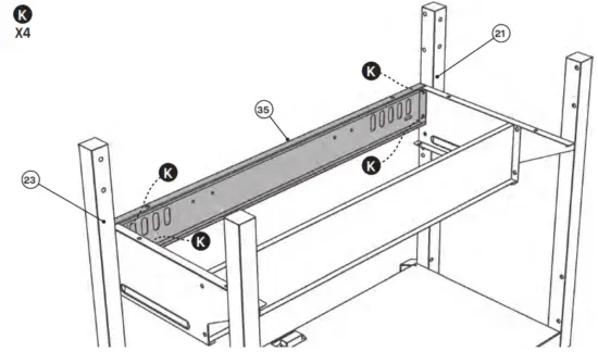 MASTERBUILT MB20042219 Extra Large Charcoal Grill - fully tighten