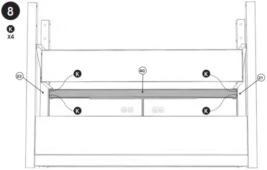 MASTERBUILT MB20042219 Extra Large Charcoal Grill - fully tighten screws 1