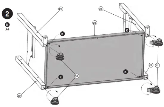 MASTERBUILT MB20042219 Extra Large Charcoal Grill - screws