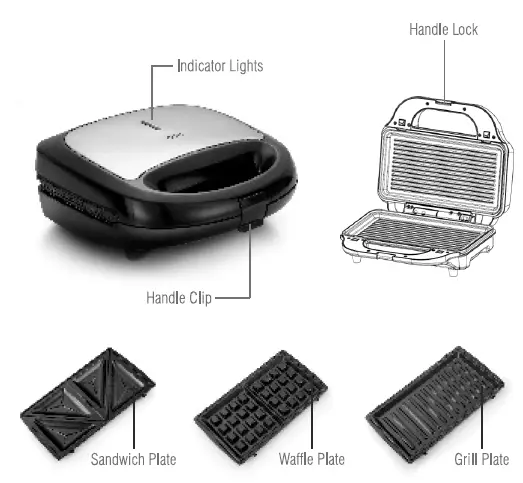 GLEN-SA-3022-MSM-Electric-Multi-Snack-Maker-with-3-sets-of-Sandwich-1