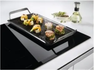 a close up of food on a stove