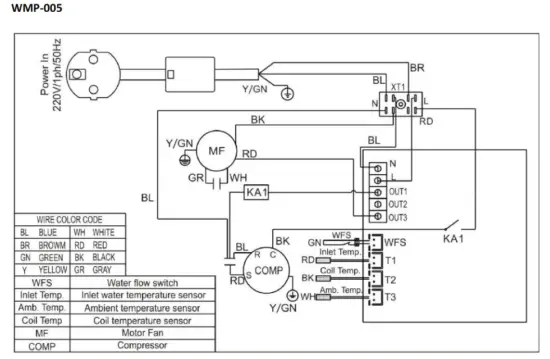 w eau WMP-003 Mini Power Heat Pump - . wiring1