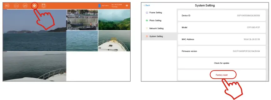 eco4life CPF826 Cloud WiFi Digital Photo Frame - app10