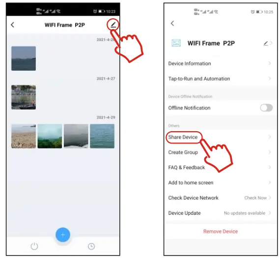 eco4life CPF826 Cloud WiFi Digital Photo Frame - app8