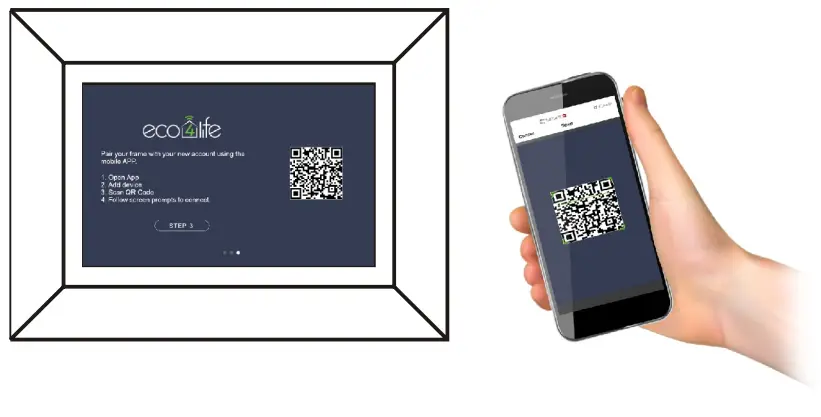 eco4life CPF826 Cloud WiFi Digital Photo Frame - fig2