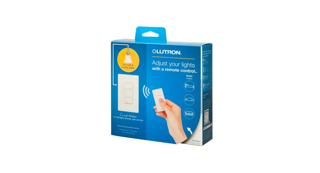 Lutron ‎p-pkg1w-wh Caseta Wireless In-wall Dimmer User Guide