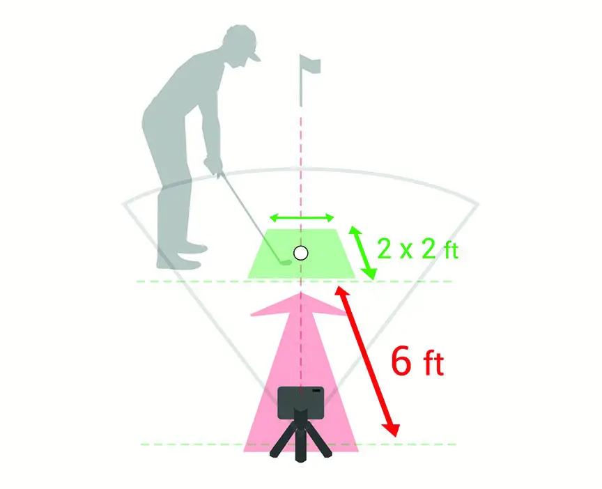 GARMIN APPROACH R10 Portable Golf Launch Monitor Preparing for a shot 1